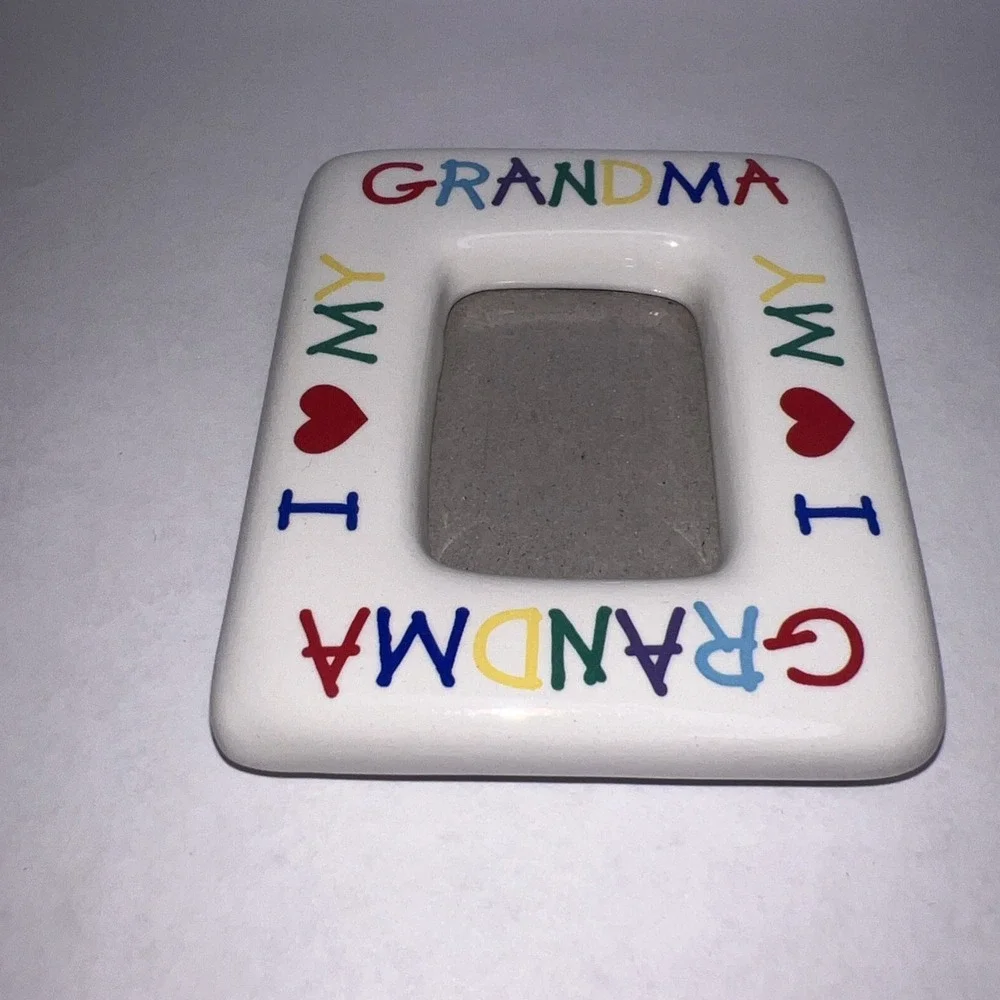 Vintage I Love My Grandma And Grandpa Picture‎ Frames Fridge Magnets Set